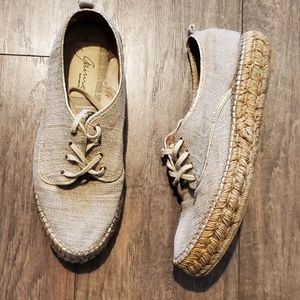Gianno Gold Trim Espadrilles